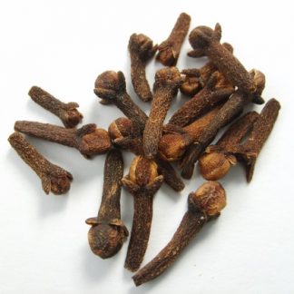 Dried whole cloves.