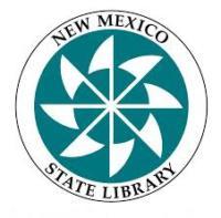 New Mexico State Library logo.